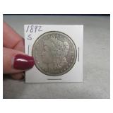 1892s Morgan Silver Dollar Coin *Key Date* nice