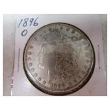 1896o Morgan Silver Dollar Coin *mint luster* GD