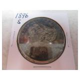 1896s Morgan Silver Dollar Coin natural heavy Tone