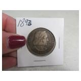 1893 George Washington Comm Half Dollar silver