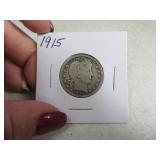 1915 Barber Head Quarter Dollar silver