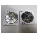 2013d/2013s (2) NIFS Franklin Half Dollars
