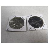 2004d/2004s (2) NIFC Franklin Half Dollars