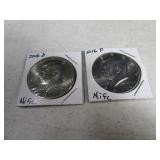 2016d/2016s (2) NIFC Franklin Half Dollar Coins