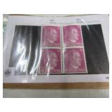 Lot(4) attached HITLER "6" Stamps postage