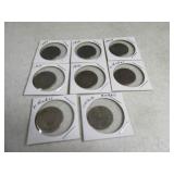 Lot(7) asst "V Nickel" Coins