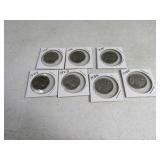 Lot(7) dated Buffalo Nickels Coins asst