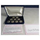 9pc Susan B Anthony Collectors Boxed SET