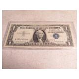 1957 US $1 Silver Certificate Blue Seal *better*