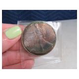 1996 Toned American Eagle Silver Dollar