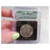 MS65 graded 1944 Walking Liberty Half Dollar