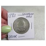 1893 Columbian silver Half Dollar Coin