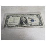 1935 blueseal $1 Silver US Certificate Bill