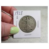 1928s Walking Liberty Half Dollar Coin