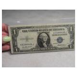 1935 US Silver $1 Certificate Bill blue seal