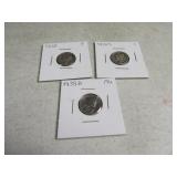 1938/38d/38s Mercury Dimes silver sleeved