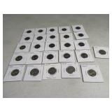 (24) Jefferson Nickel Collection in sleeves