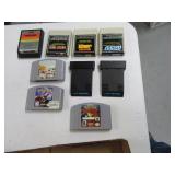 Lot(9) asst vintage Video Games
