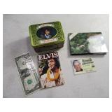 4pc Elvis Tin~License~miniMag~Graceland Postcards