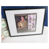 Elvis Presley PALAU 37c Postage Stamp Framed Sheet