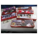 Lot(7) Tin ELVIS Themed 12" Tins