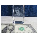 Elvis 3" Glass Paperweight SunCatcher