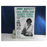 Autographed 1978 Jimmy Buffett Concert Poster