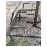 Metal table is 8