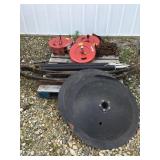 Fan  Pedestal, springs chain, hoist hose