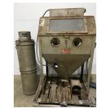 Trinco sandblasting cabinet 64" t x 36" w x 24"