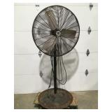 Large shop fan 1 speed no power switch 33"