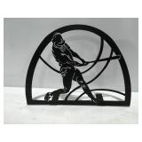 Baseball metal art