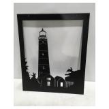 Lighthouse metal art picture