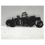 Hot rod metal art