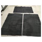 Three industrial rugs, 43" x 67"
