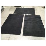 3 Industrial rugs 44" x 67"