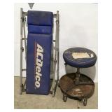 Rolling shop chair and creeper
