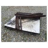 Metal pan on wheels 4