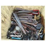 Box of miscellaneous metal items, weldable, steel