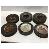 Hand cart wheels