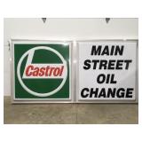 Castrol large advertising sign unused 8