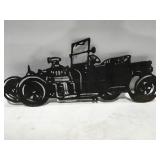 Hot rod metal art