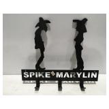Coat rack metal art