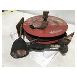Lincoln oil gun and hose reel