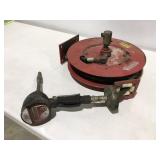 Lincoln oiler gun and hose reel
