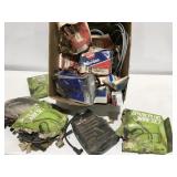 Spark, plug wires, distributor caps boxes / water