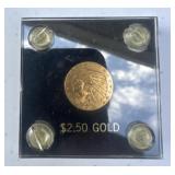 Indian head gold coin 2.50