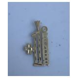 14k gold necklace pendant