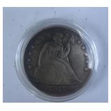 1847 sitting liberty coin