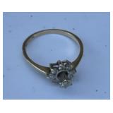 Halo Diamond Ring 14k